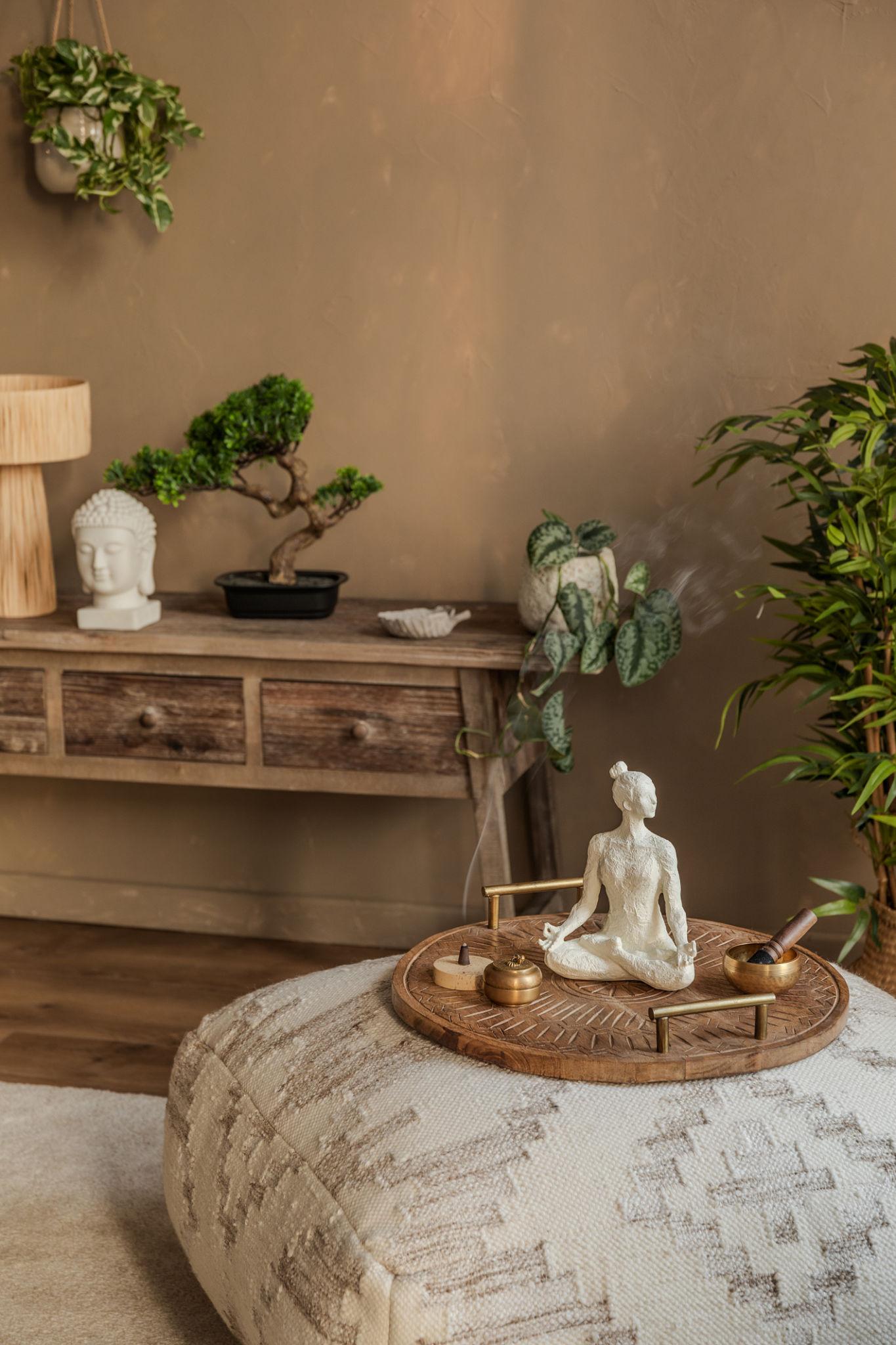 Incense and meditation space