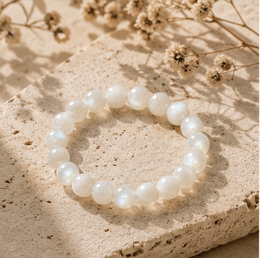 White Moonstone Bracelet